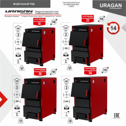 Котел комбинированный URAGAN Prof 28
